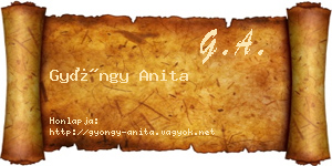 Gyöngy Anita névjegykártya
