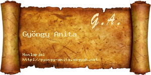 Gyöngy Anita névjegykártya